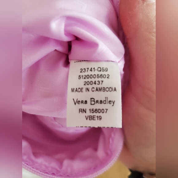 VERA BRADLEY Large Slim Wristlet -  Pink Hearts - New With Out Tags - Picture 7 of 8